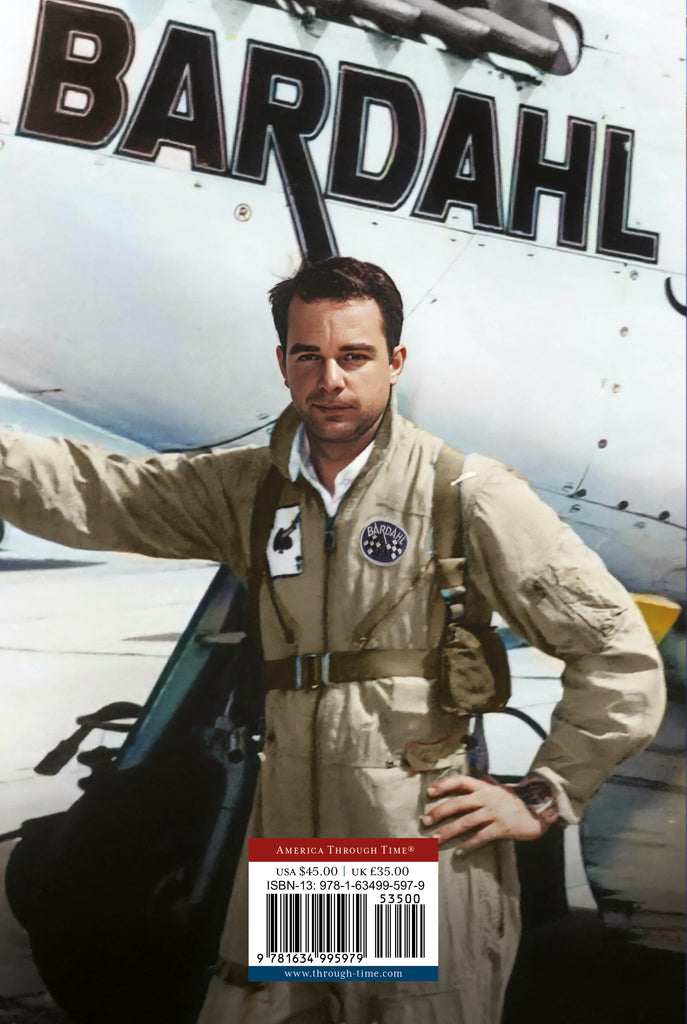 Back cover of 'The Chuck Lyford Story: Every Day Counts' by David Williams, featuring a pilot and text. Published by America Through Time - local history publisher, an imprint of Sutton Publishing Inc.