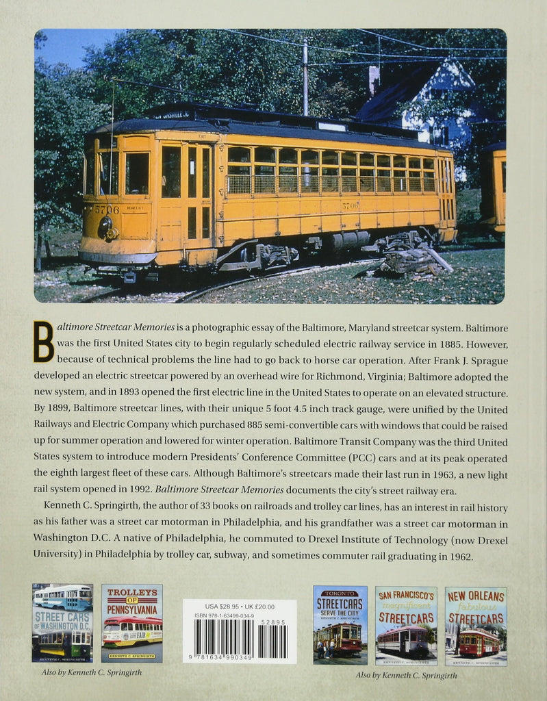 Baltimore Streetcar Memories